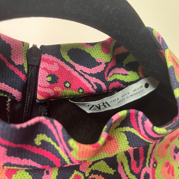 ZARA Floral Mini Dress - Picture 4 of 6